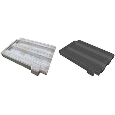 F-04  雙槽形-左邊瓦